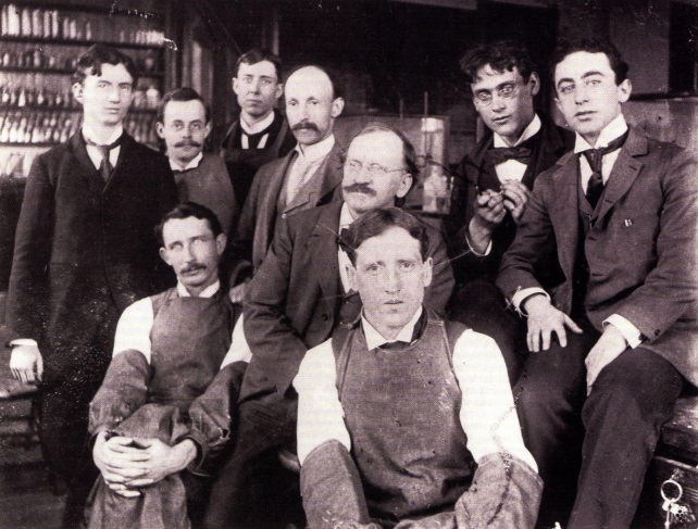 Morley with students and instructors, ca. 1893. 