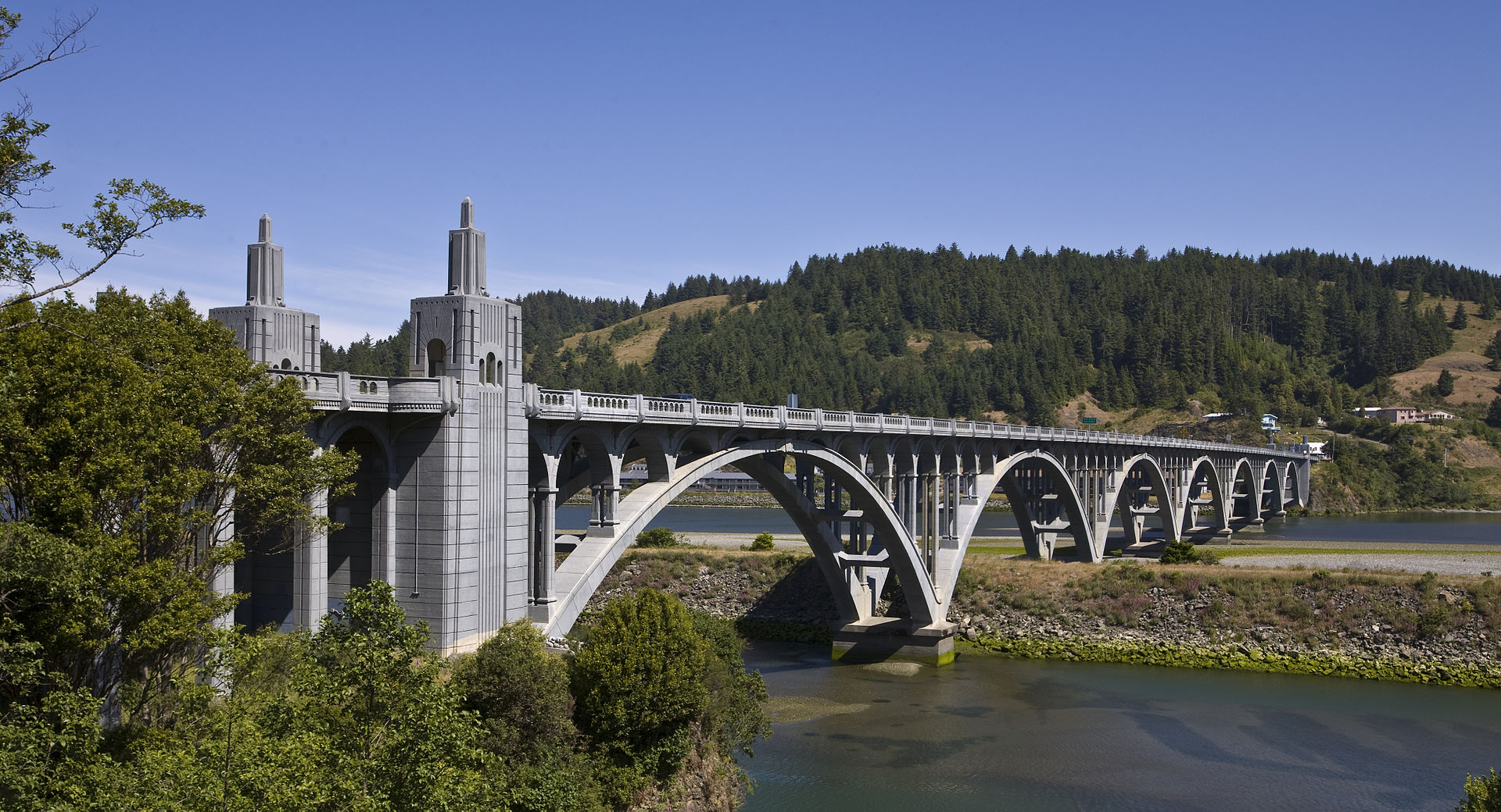 The Rogue River Bridge, or Isaac Lee Patterson Bridge.